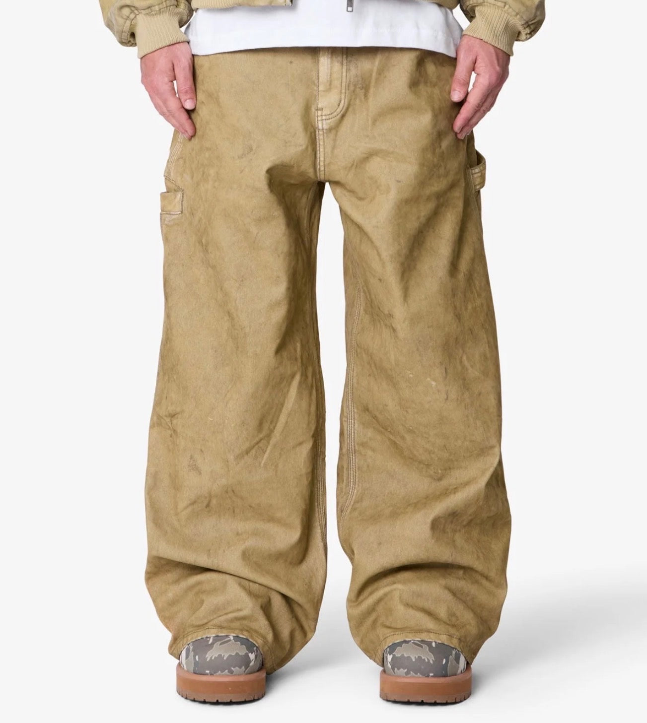 Jeans color Caqui