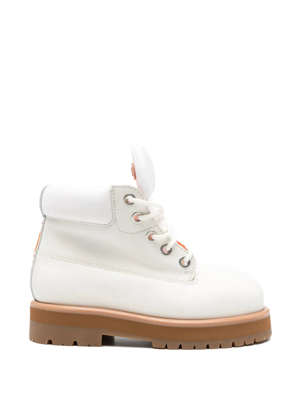 Strada lace-up Boots | White