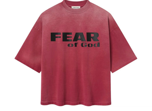 Fear of God Relaxed Fear Is Gone Tee
Red/Black
