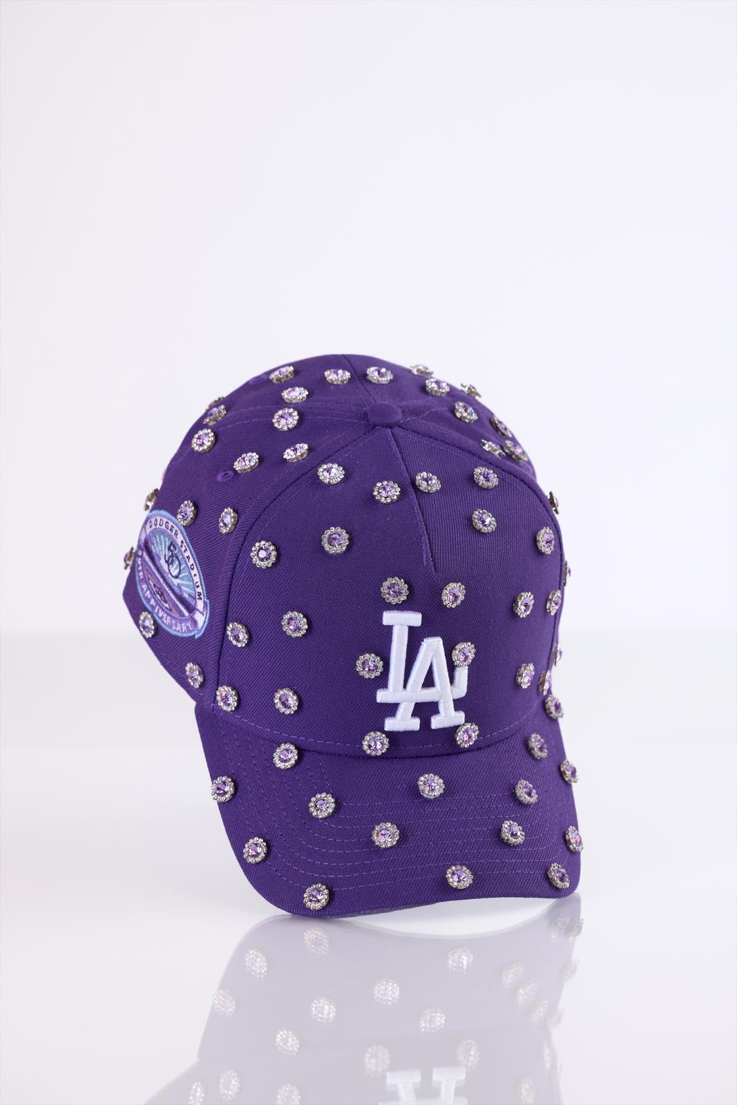 La Dodgers Viloleta Rhinestone SnapBack Hat