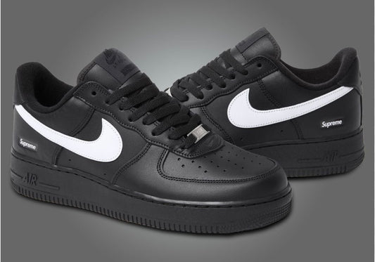 The Supreme x Nike Air Force 1 Low
Black White