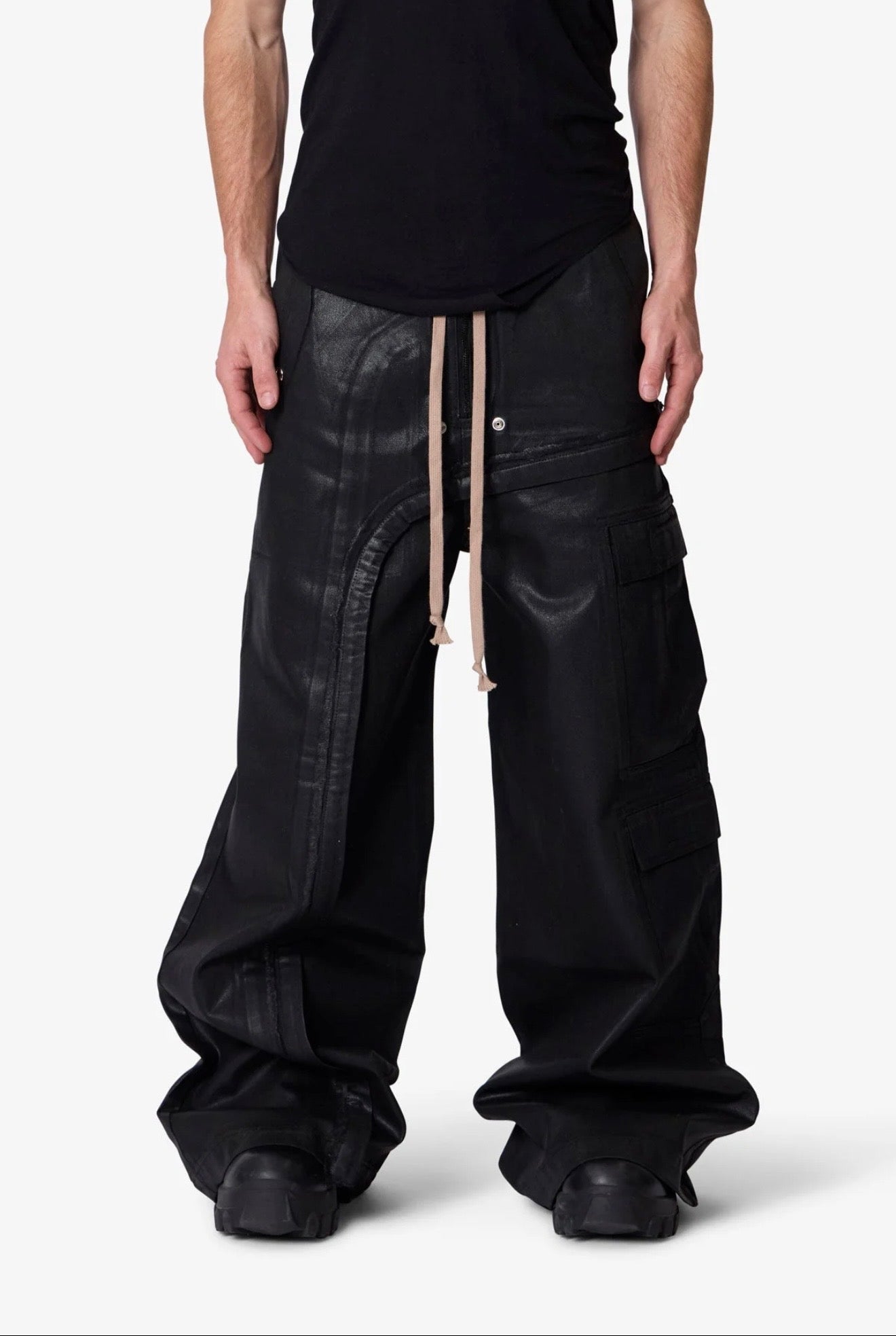 Pantalones cargo Waxed Rave Seam
- Negro