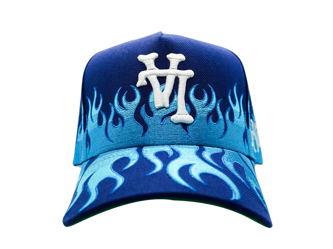 LA Dodgers upside down Blue  Flame hat SnapBack