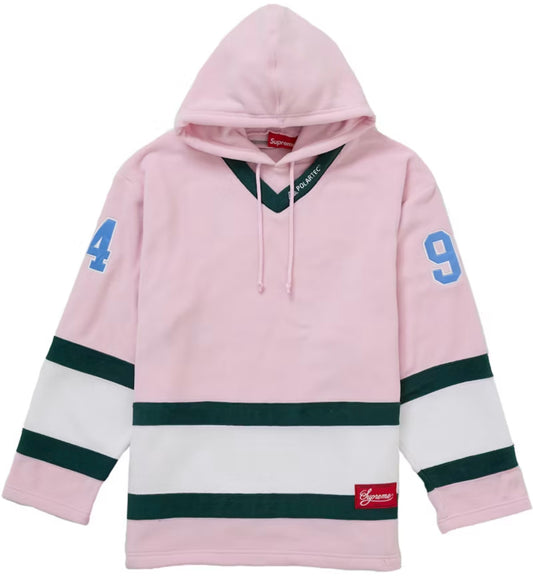Supreme Polartec Hooded Hockey
Jersey Pink