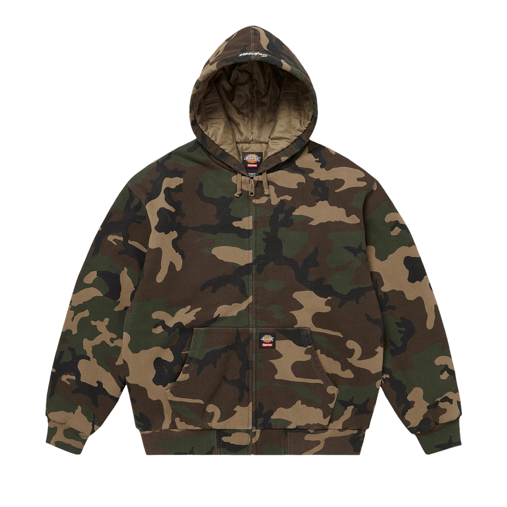 Supreme x Dickies Quilted Lined
Zip Up Hooded Sweatshirt