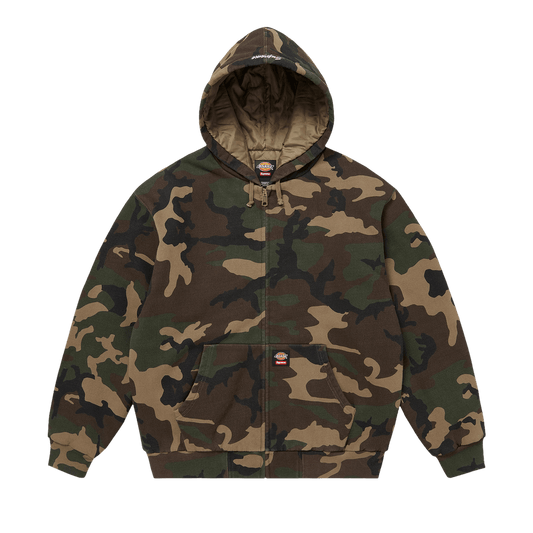 Supreme x Dickies Quilted Lined
Zip Up Hooded Sweatshirt