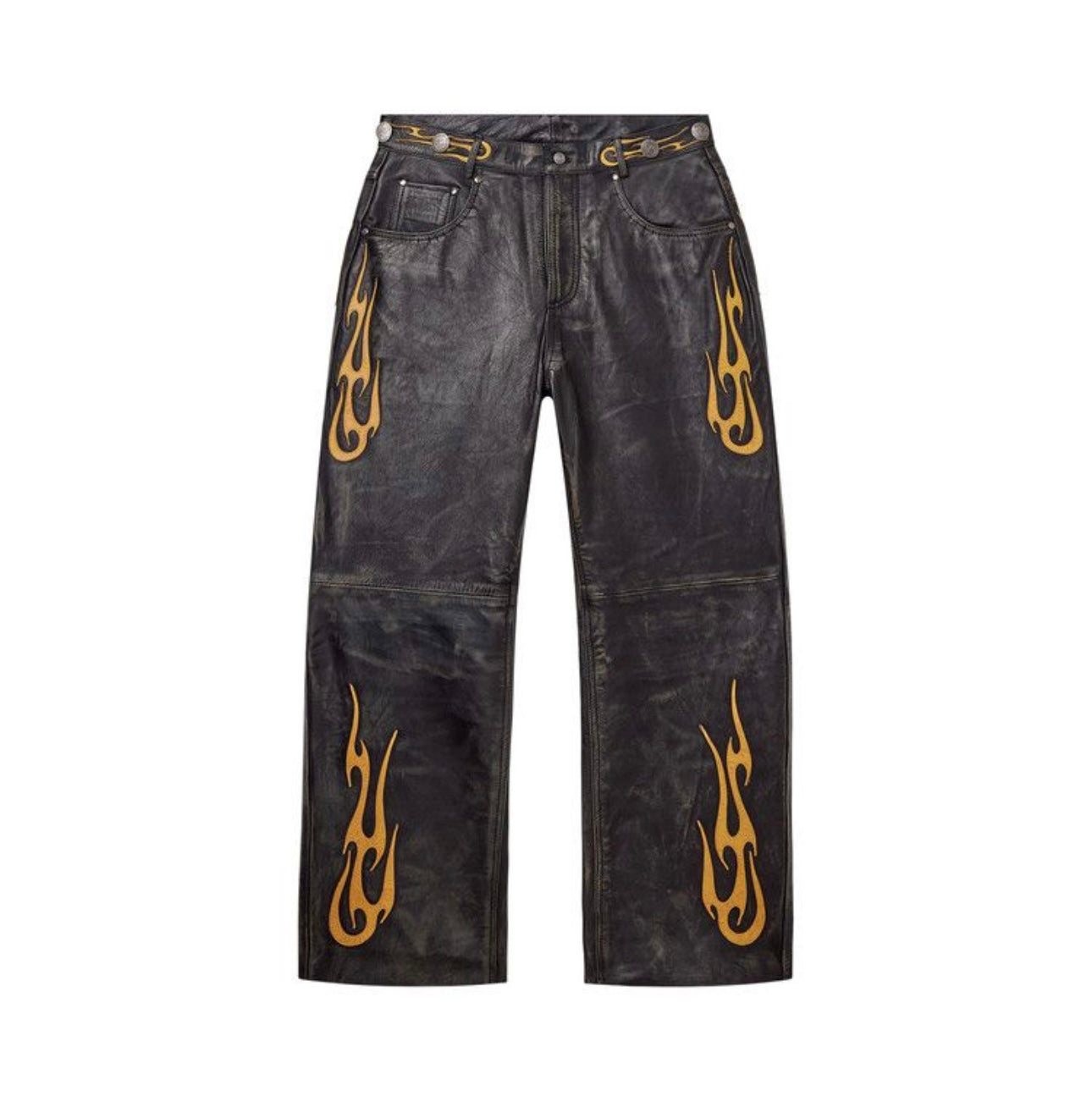 Vale Forever La Flare Leather Pants
'Black/Yellow'