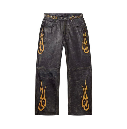 Vale Forever La Flare Leather Pants
'Black/Yellow'