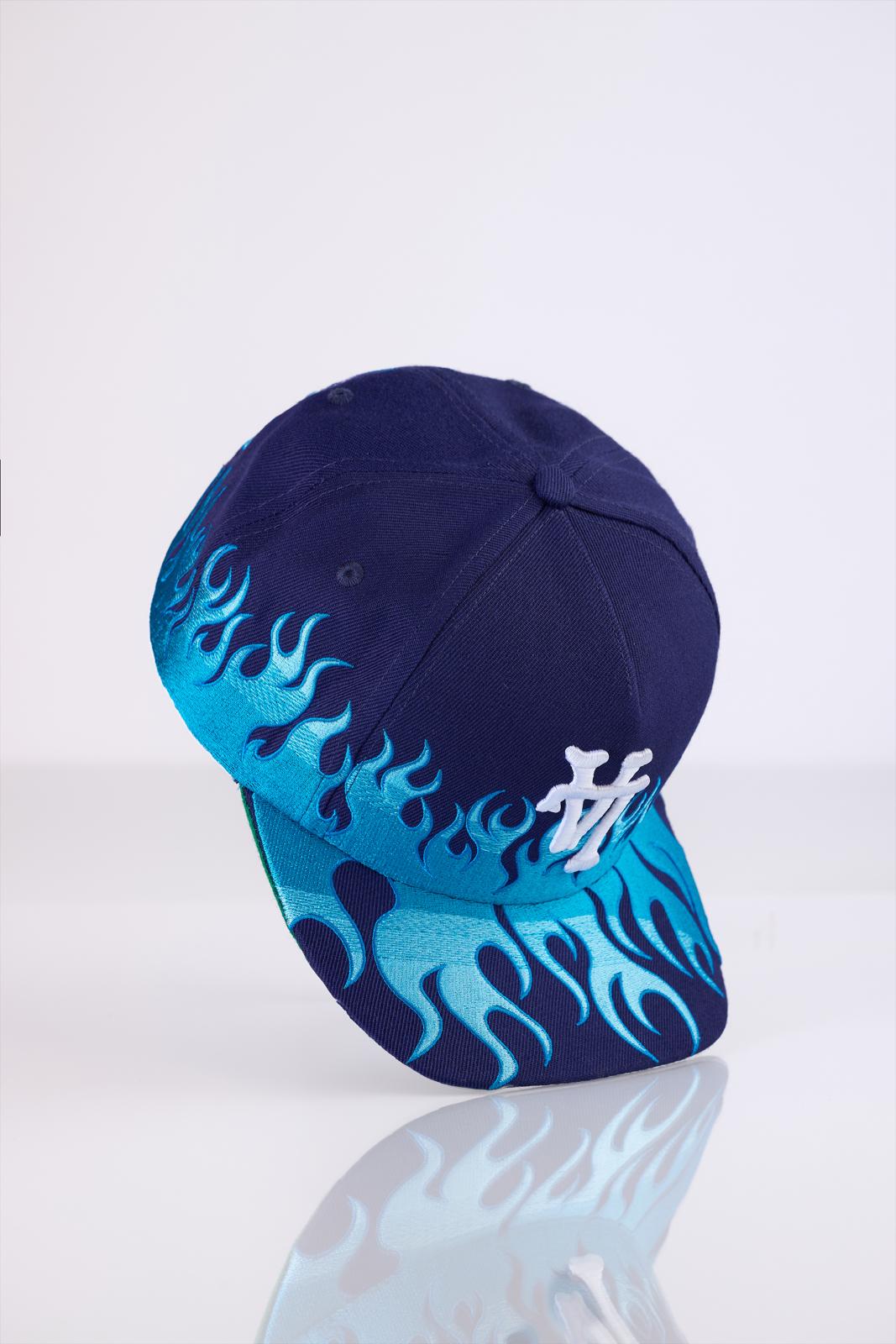 LA Dodgers upside down Blue  Flame hat SnapBack