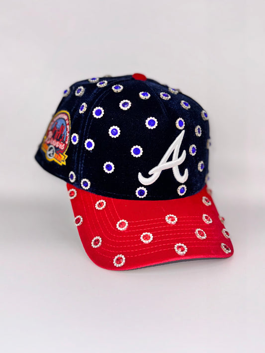 Atlanta suede hat with Rhinestone SnapBack