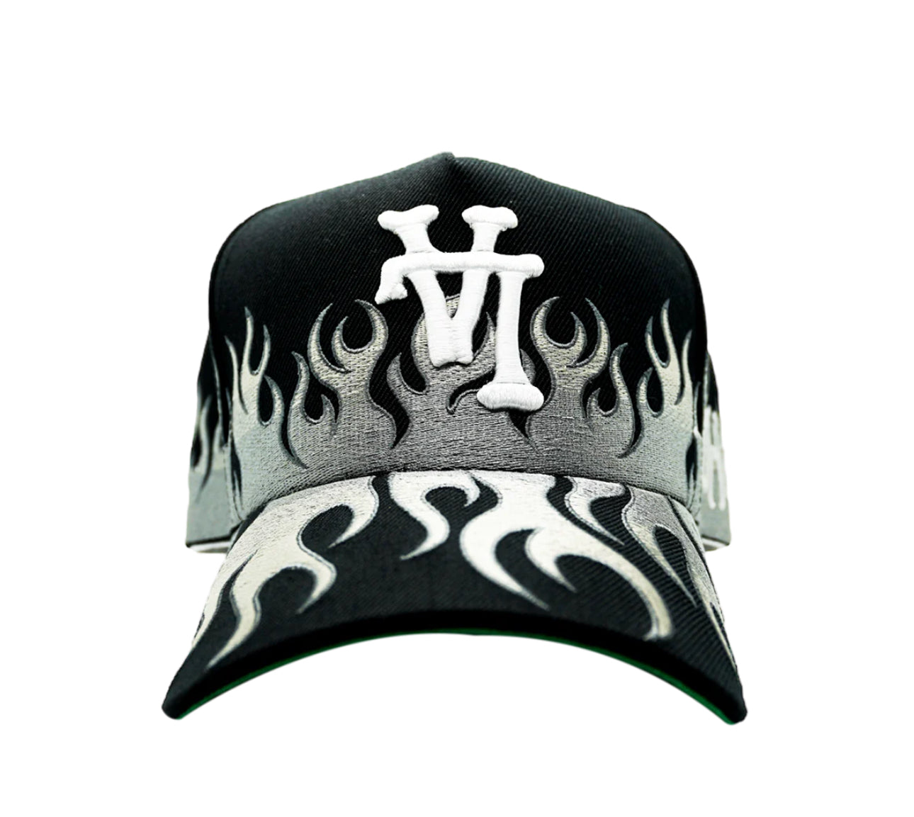 LA Dodgers black and grey Flame hat SnapBack