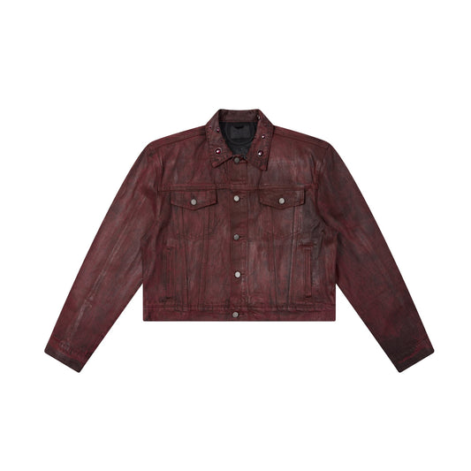 JEWEL COLLAR CROPPED JACKET