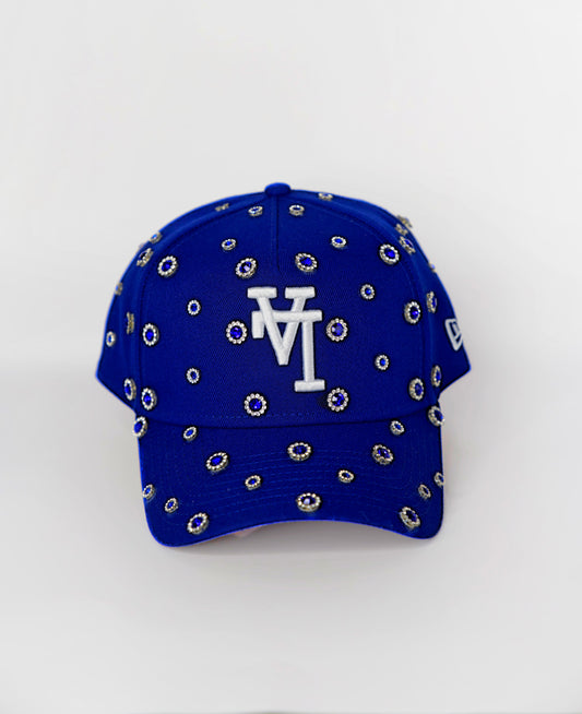 LA Dodgers Upside Down Blue Classic Rhinestone Snapback Cap