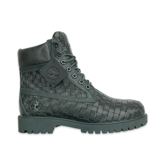 Premium Leather Boot "Woven Dark
Green"