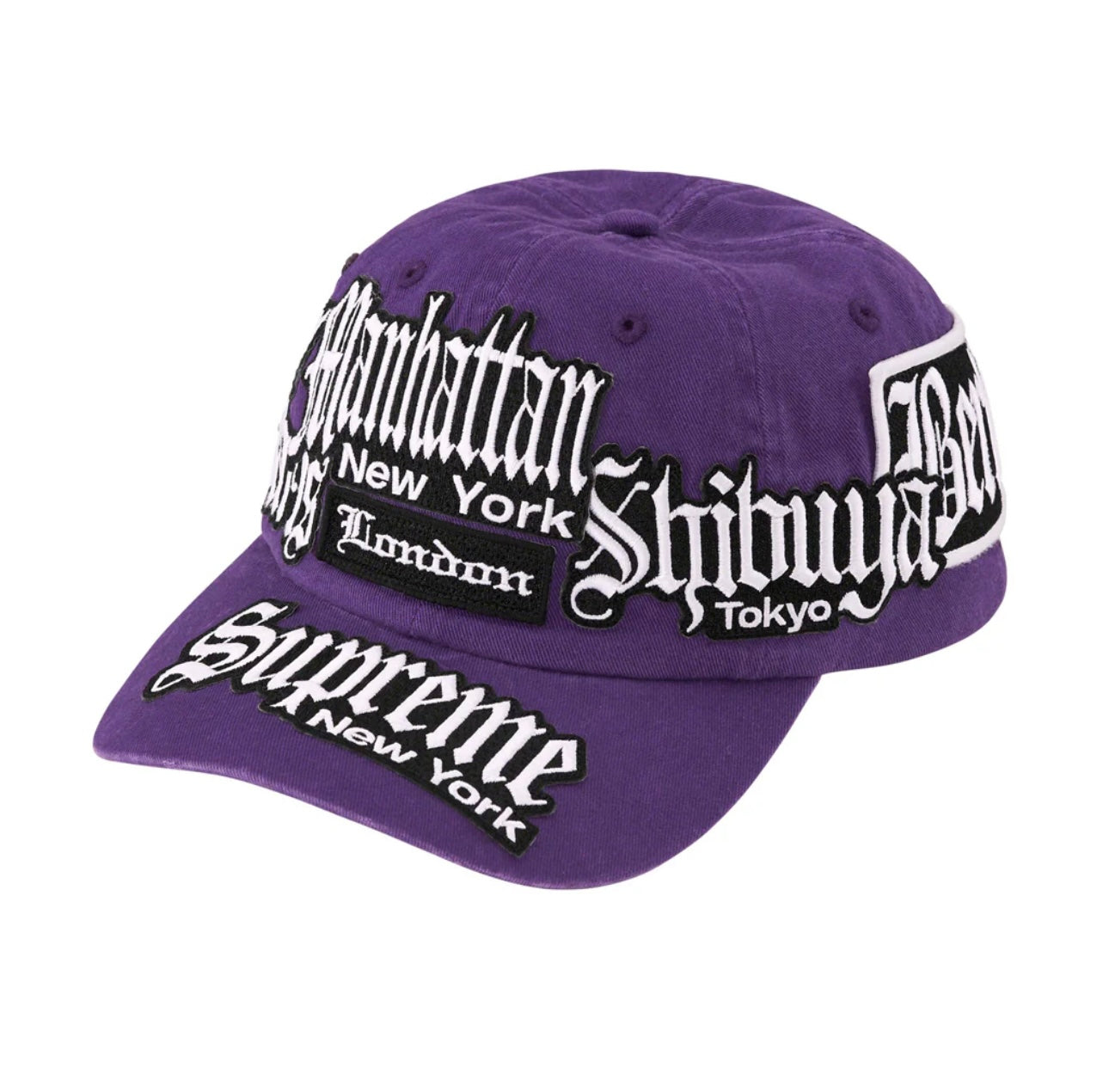 Supreme City Patches 6-Panel Cap - Purple