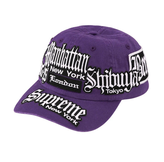 Supreme City Patches 6-Panel Cap - Purple