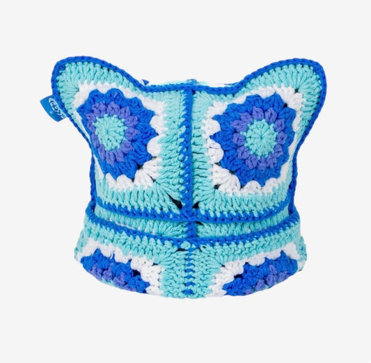 Icy Crochet Cat Hat