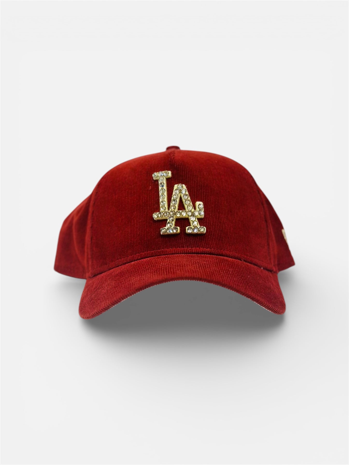 LA Dodgers Cap in Orange with Rhinestone Designs