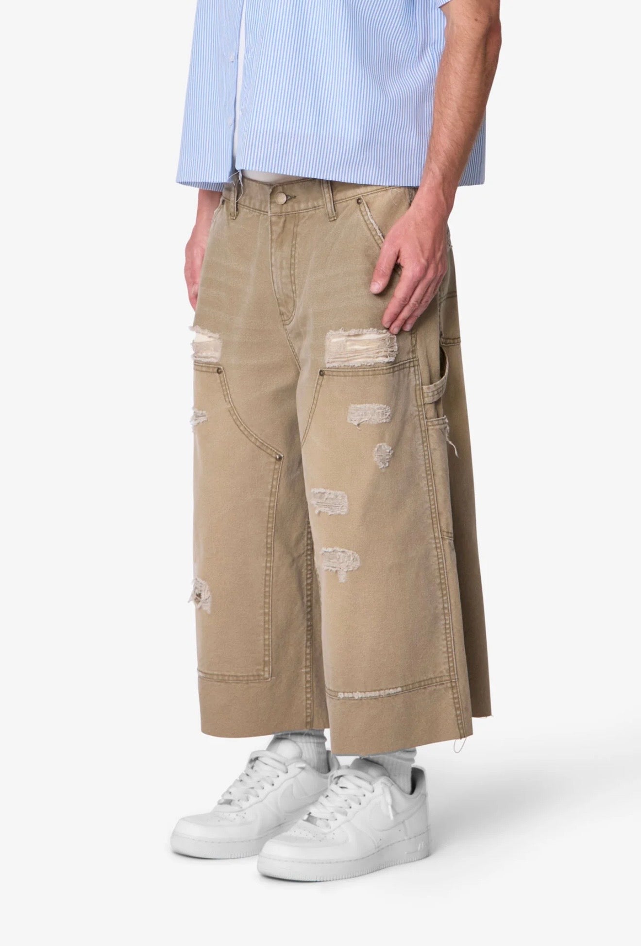 Pantalones cortos de carpintero
extralargos - Oliva