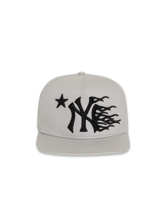 Grey NY hellstar cap with rhinestone