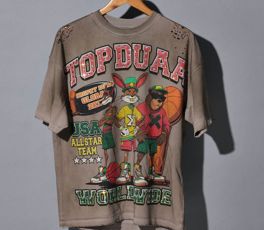 Duaa All Star Tee Shirt - GREY