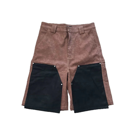 Daven Homme Riz Leather Shorts