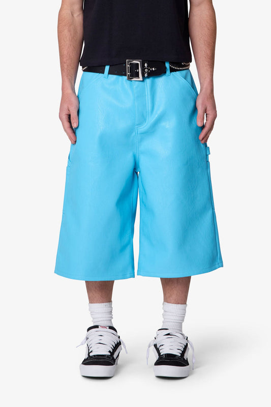 ULTRA BAGGY LEATHER WORK SHORTS