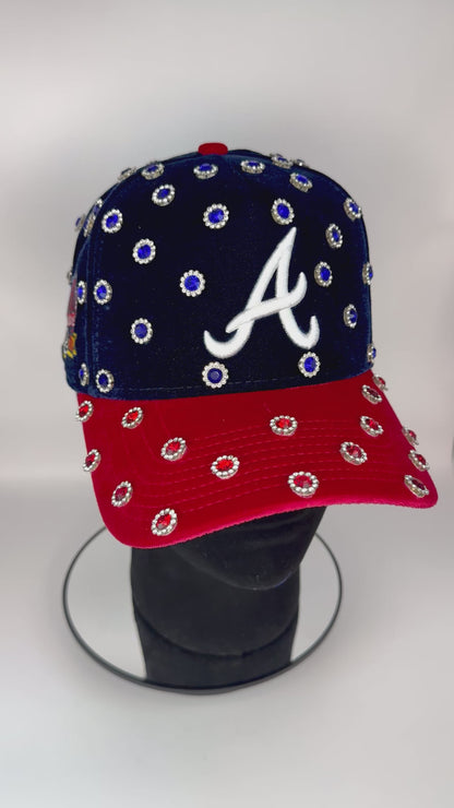 Atlanta suede hat with Rhinestone SnapBack